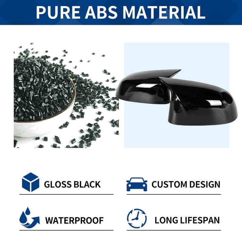 XPHAZZ Side Mirror Cover Compatible with X3 G01 X4 G02 / Pre-lci X5 G05 X6 G06 X7 G07 (Gloss Black, G01 G02 G05) - Image 5